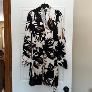 Tribal trench coat